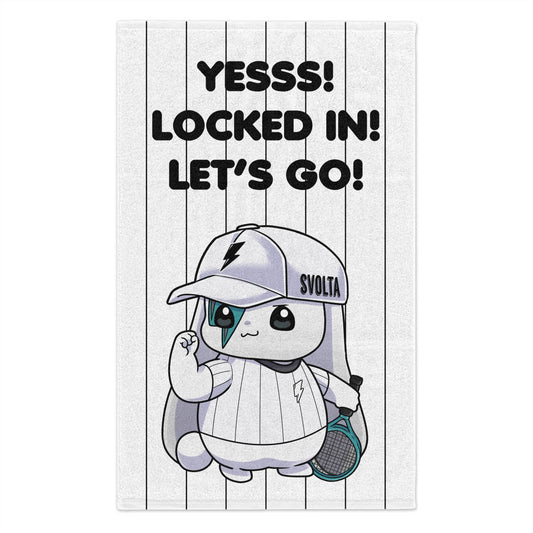 SVOLTA Tennis "Let's Go!" Courtside Towel 11"x18"