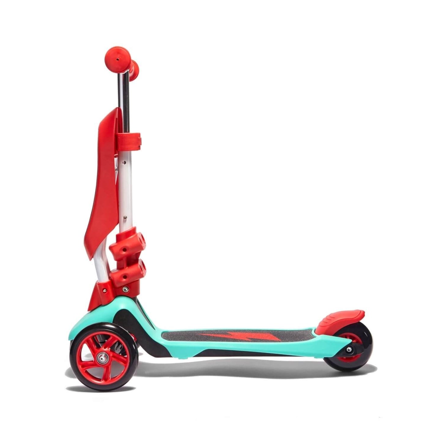 Award winning Svolta Ace 2-in-1 toddler and little kids scooter ride on in Red Aqua, Sit and Stand, convertible