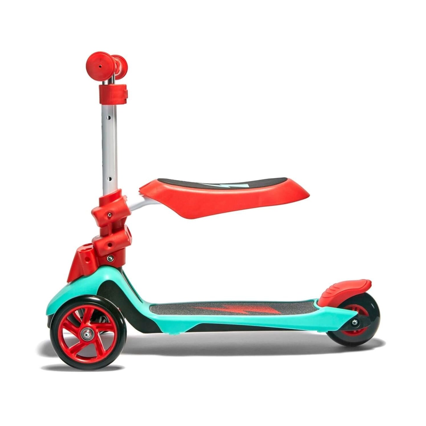 Award winning Svolta Ace 2-in-1 toddler and little kids scooter ride on in Red Aqua, Sit and Stand, convertible