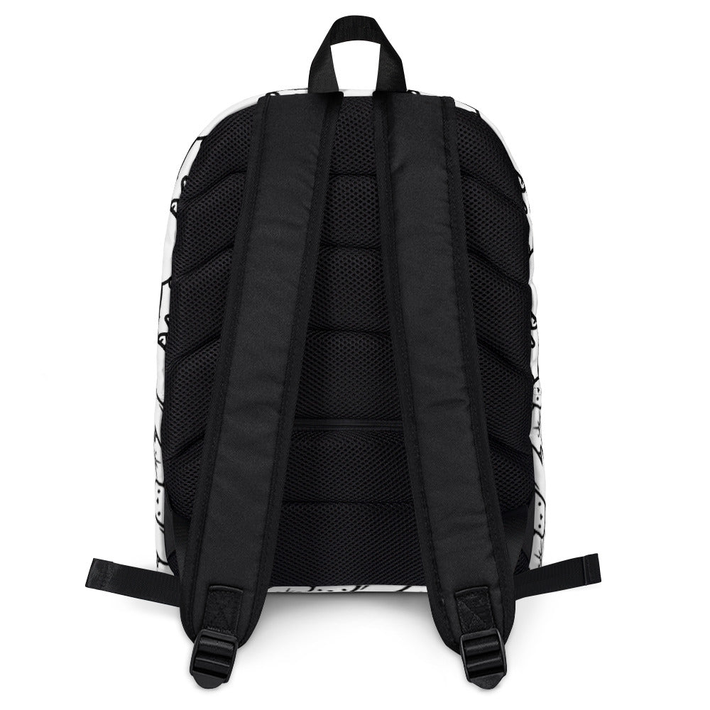 SVOLTA Classic Black & White Kawaii Backpack