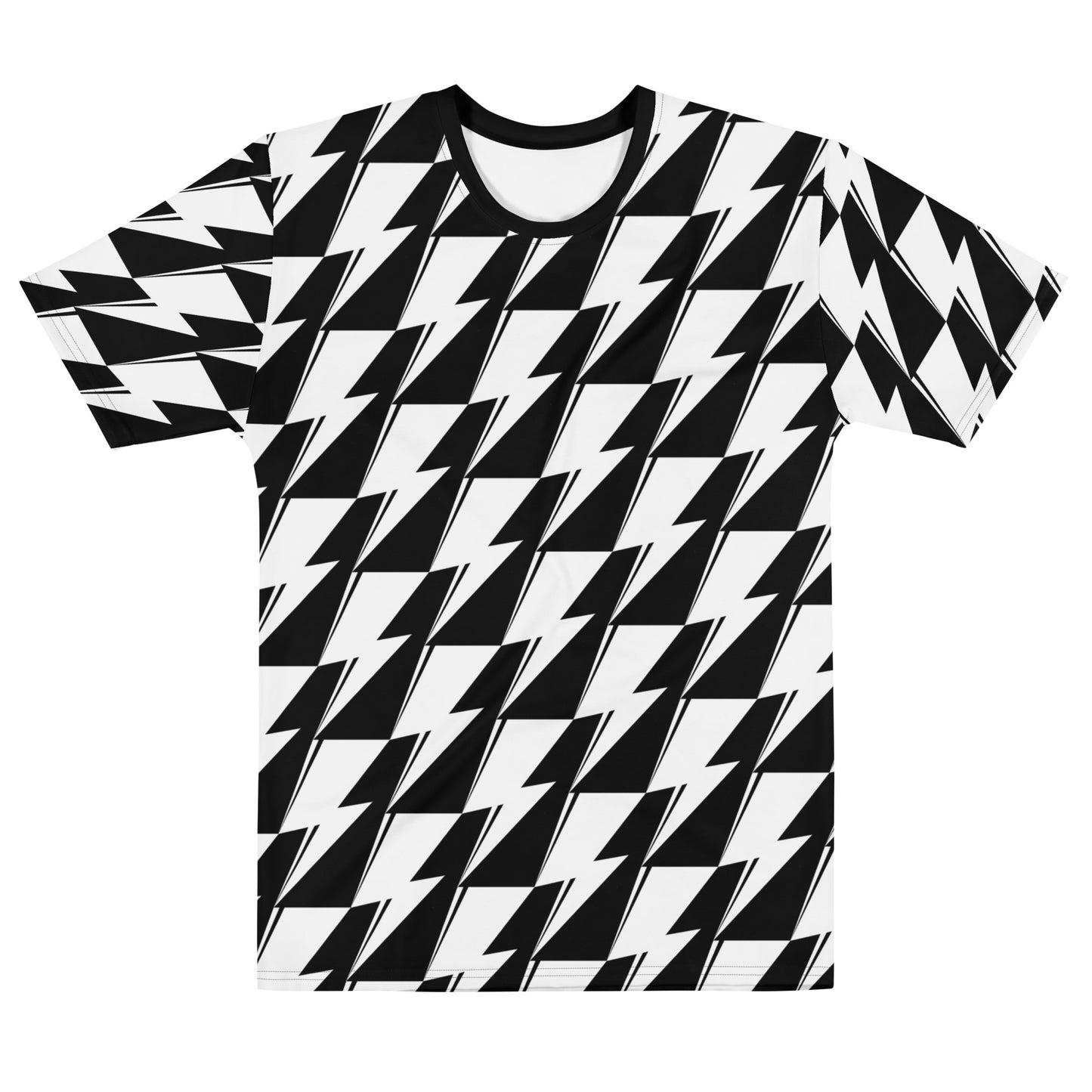 SVOLTA B/W Houndstooth Bolt Unisex T-shirt, XS-XL - Adult