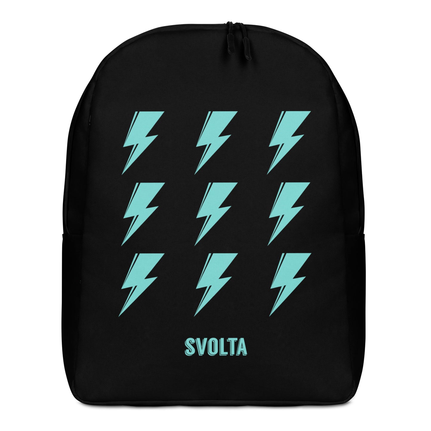 SVOLTA 9 Bolts Minimalist Backpack - Black and Aqua