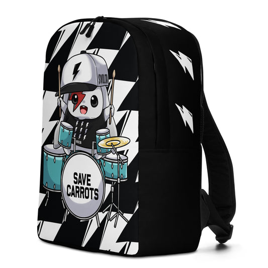 SVOLTA Bolt Print Backpack featuring Rebel Drummer