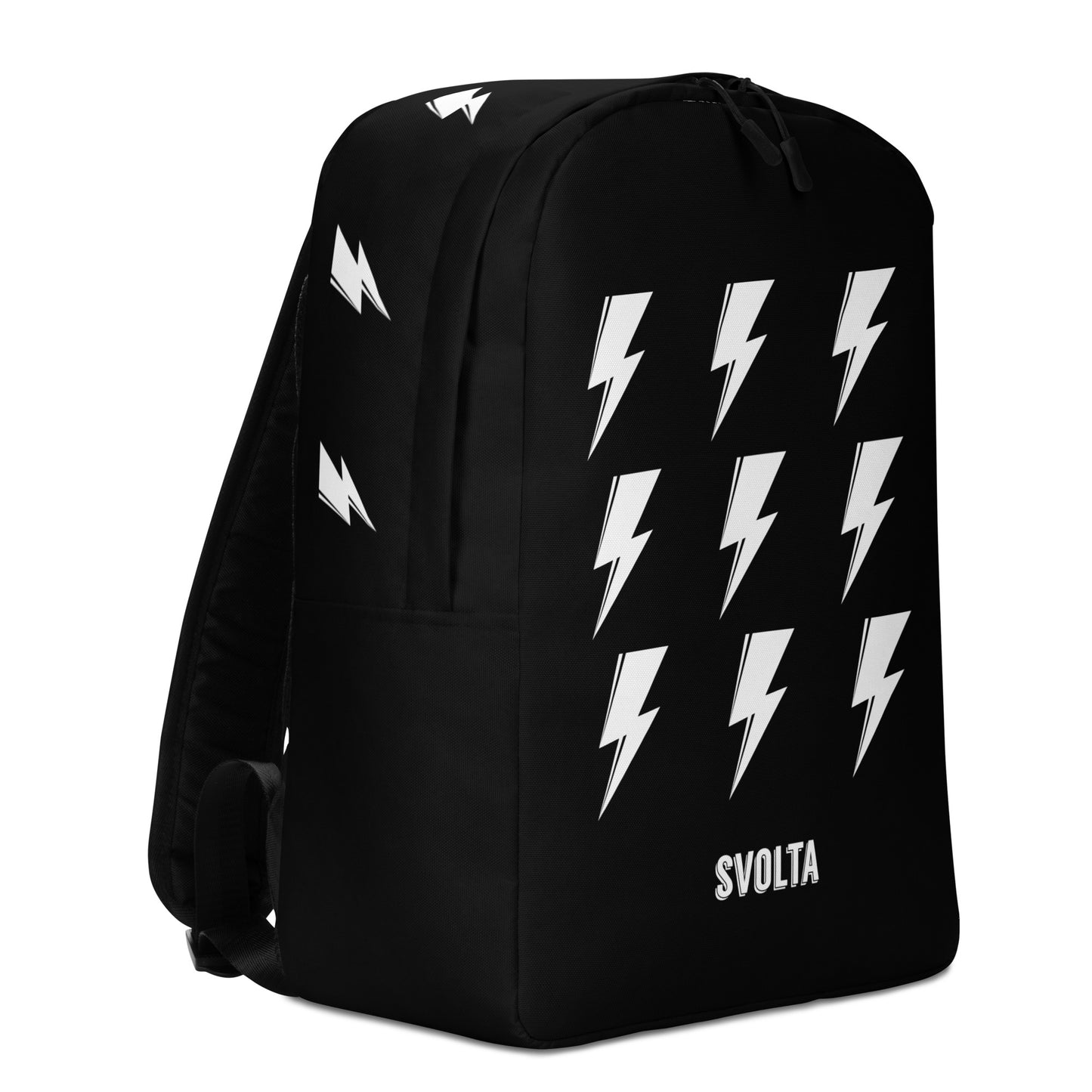 SVOLTA 9 Bolts Minimalist Backpack - Black and White