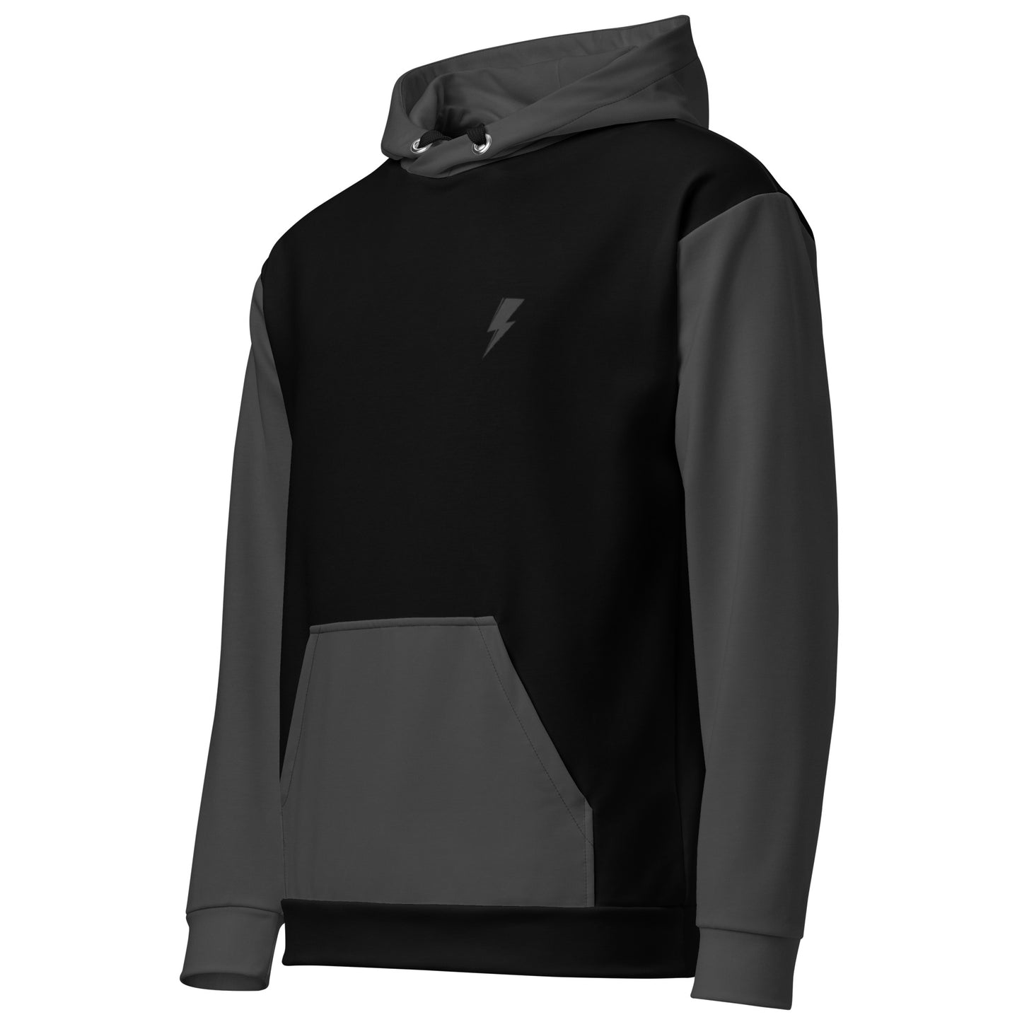 SVOLTA Achromatic Bolts Unisex Color Block Hoodie, XS-XL - Teen to Adult