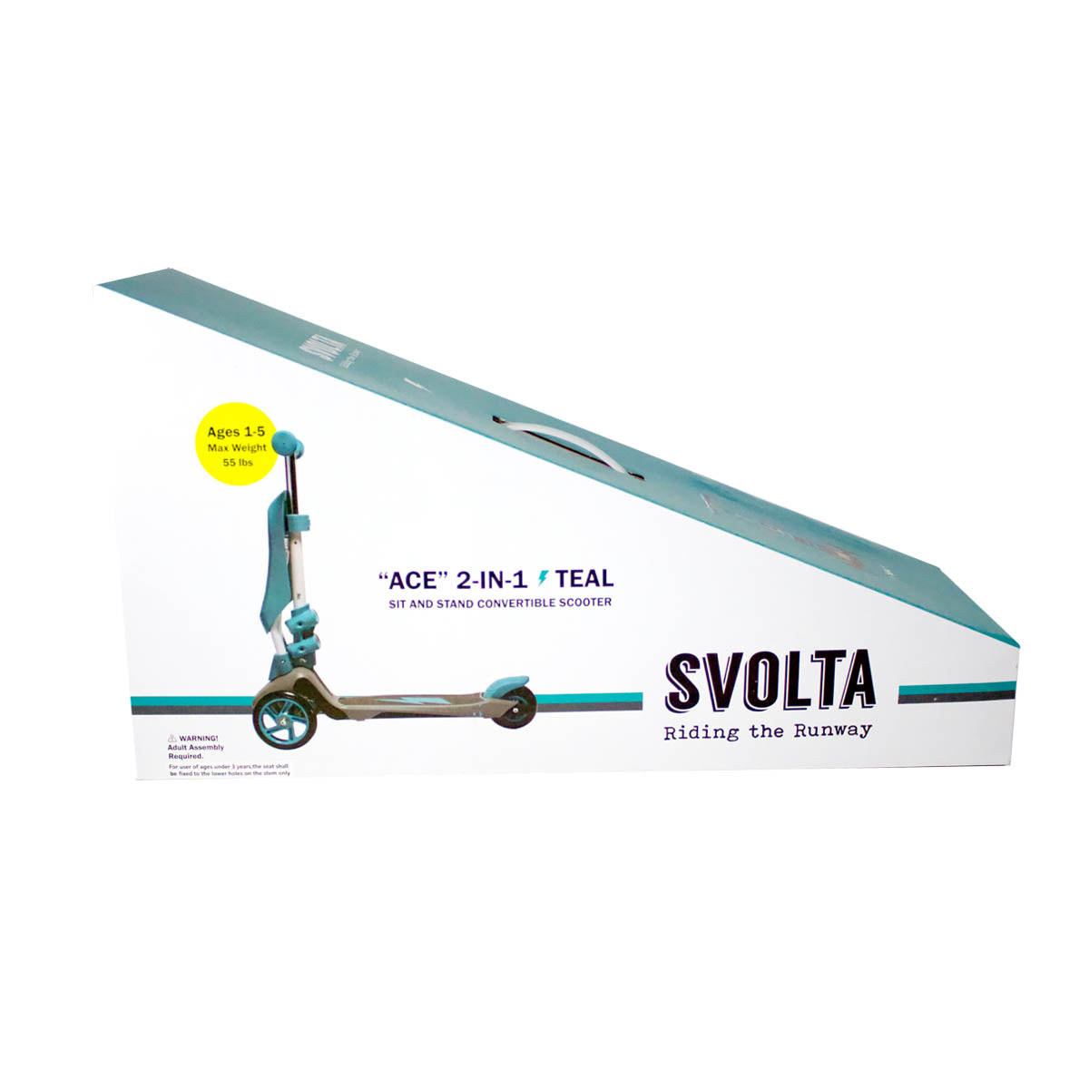 SVOLTA "Ace" and Convertible Scooter - Teal