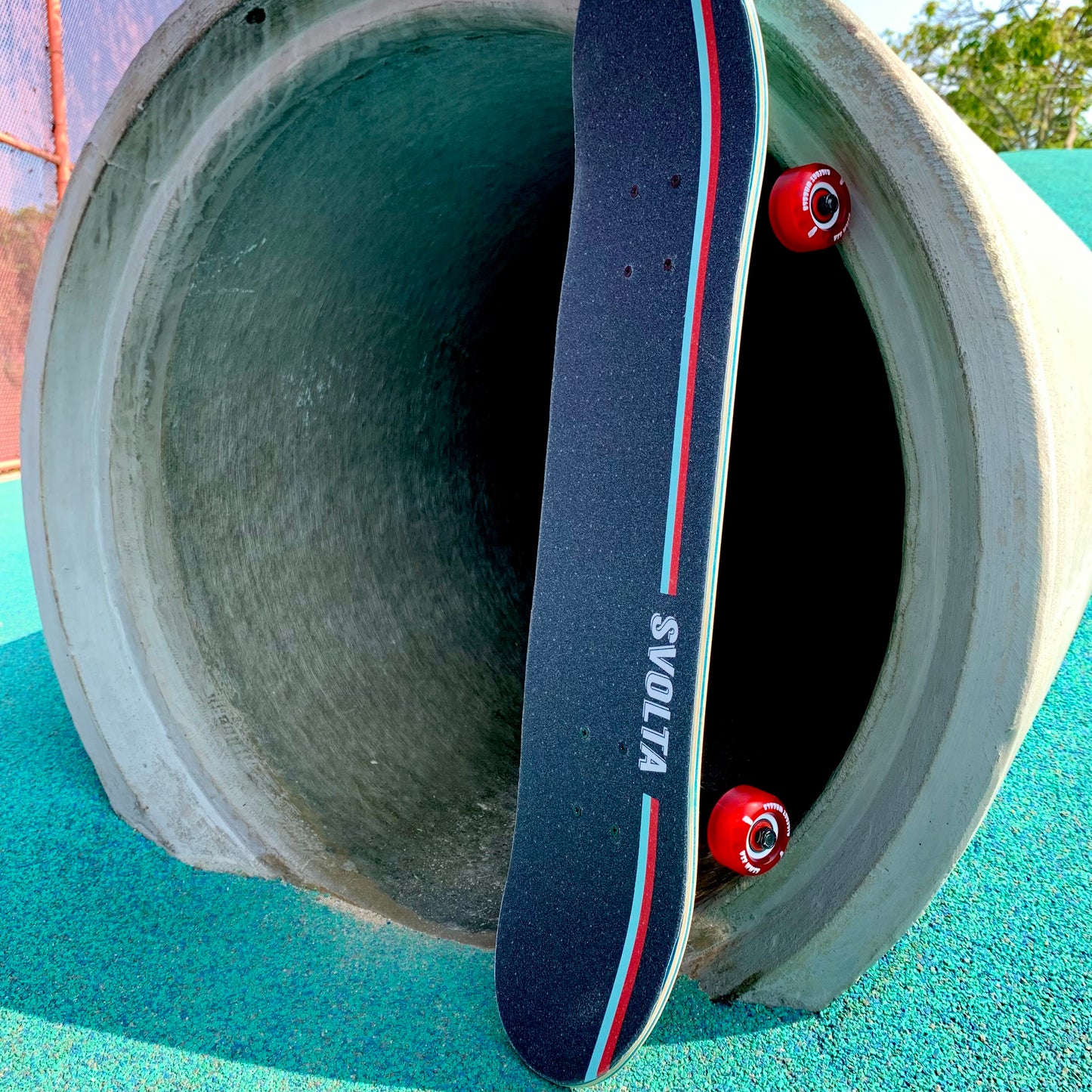 SVOLTA Bolts and Stripes Mini Skateboard - Limited Edition