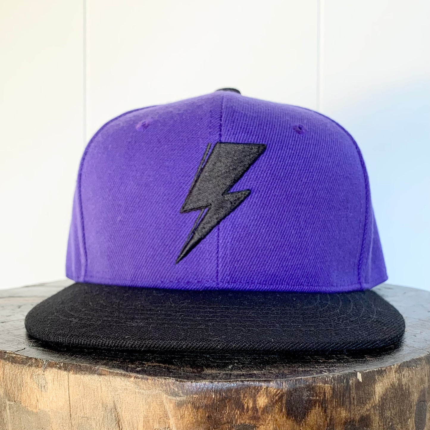 Svolta Youth Child Kids Boys Girls snapback hats 3D embroidered ightning bolt purple black