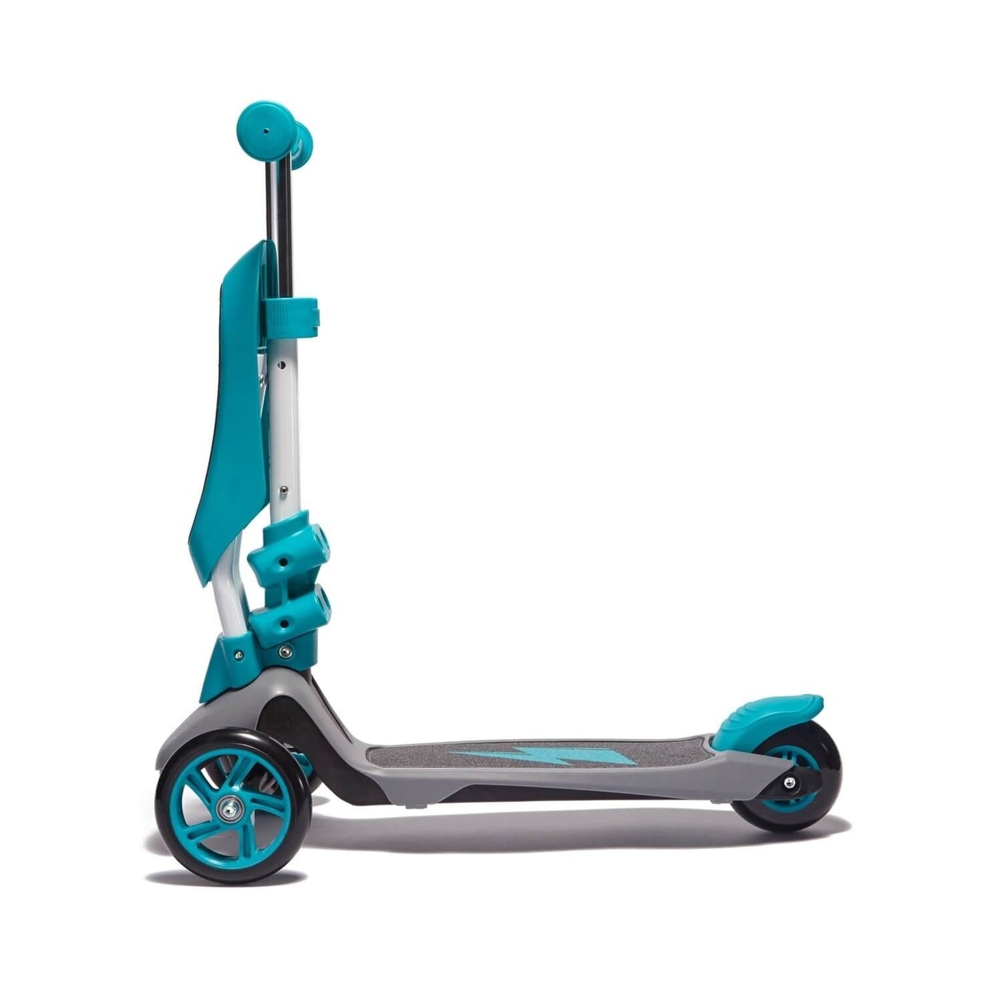 Award winning Svolta Ace 2-in-1 Toddler Scooter Ride On Teal Grey Front Standing