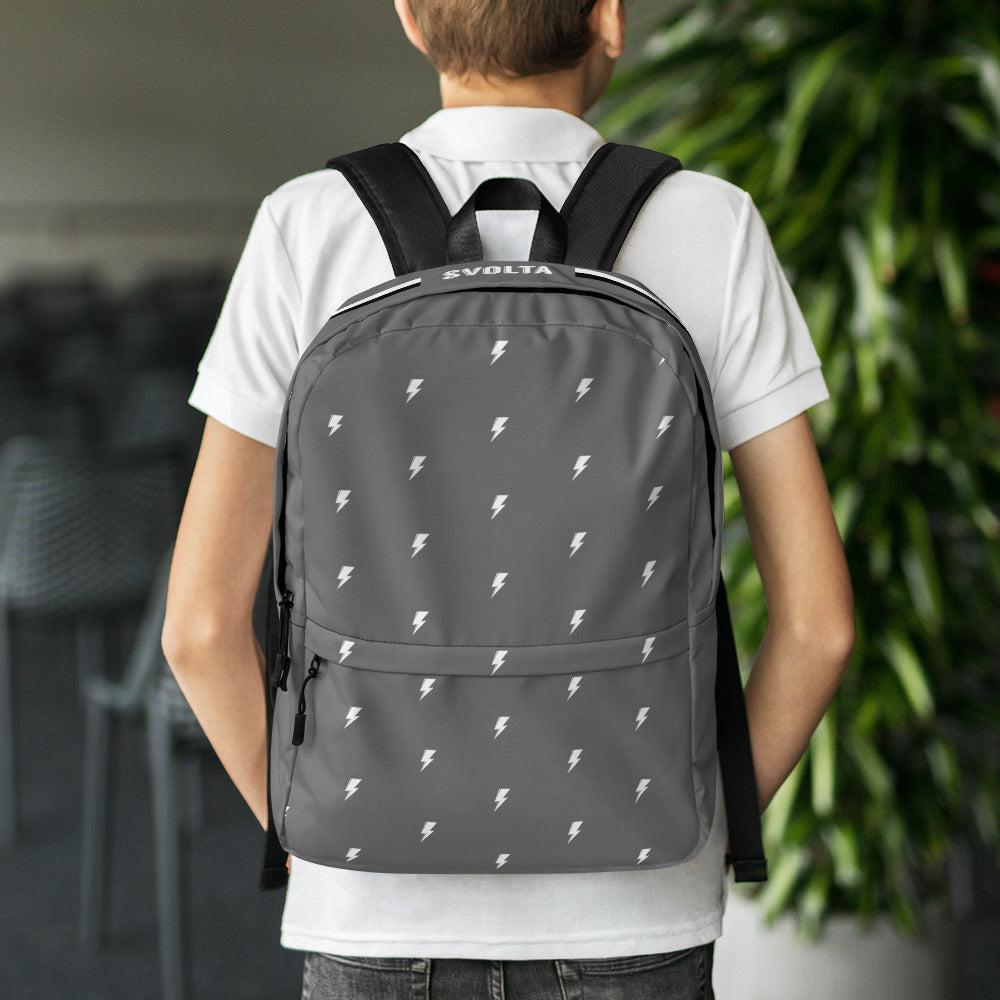 SVOLTA Tiny Bolts & Stripes Backpack - Grey
