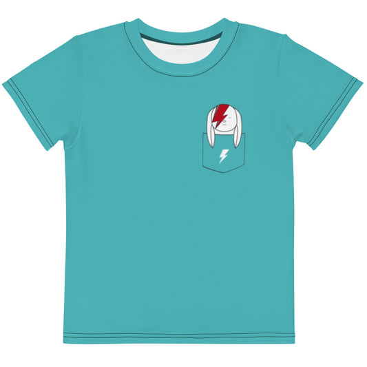 SVOLTA Rebel Bunny in Pocket Aqua T-shirt, 2T-7 - Toddler/Kids