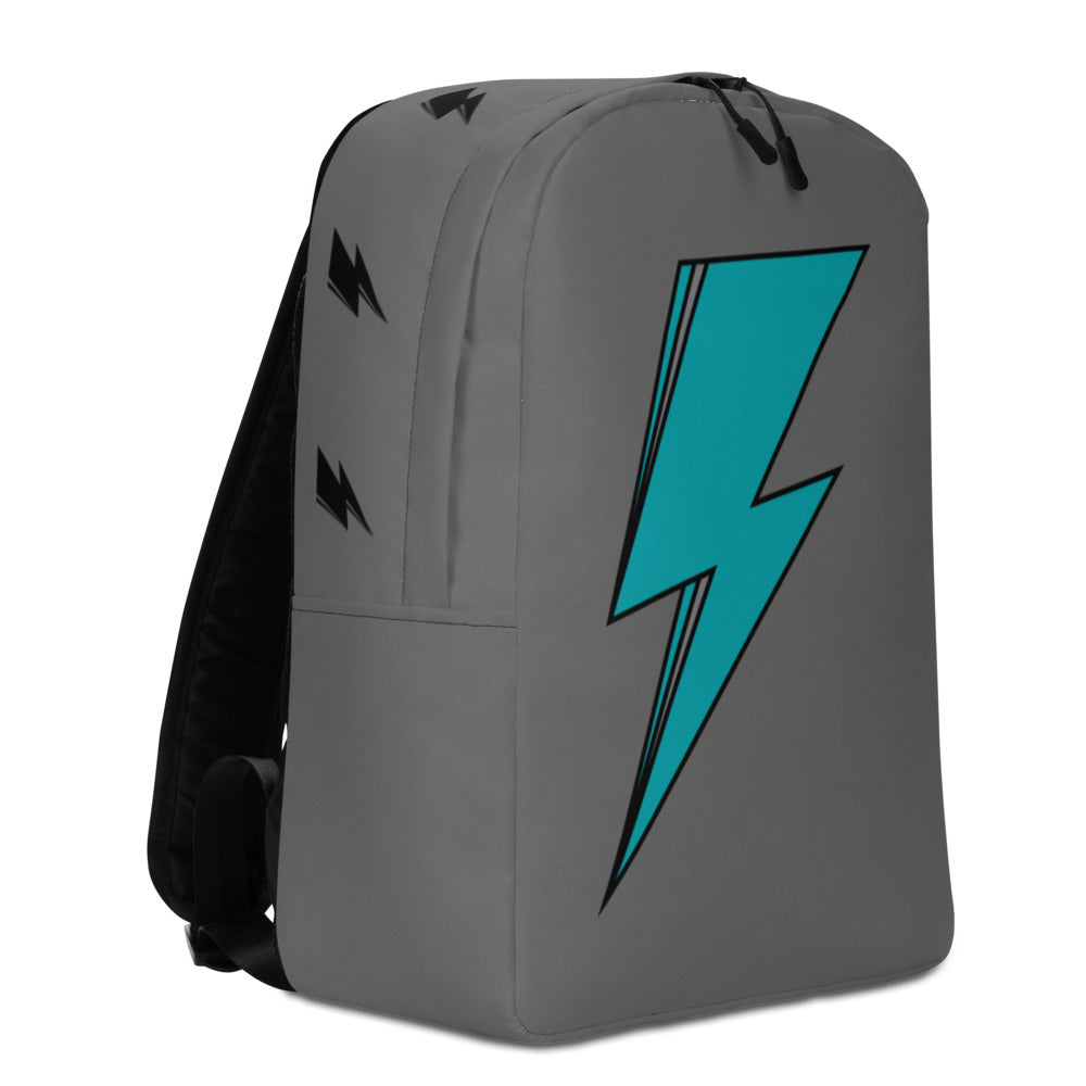 SVOLTA Lightning Bolt Minimalist Backpack in Teal and Grey