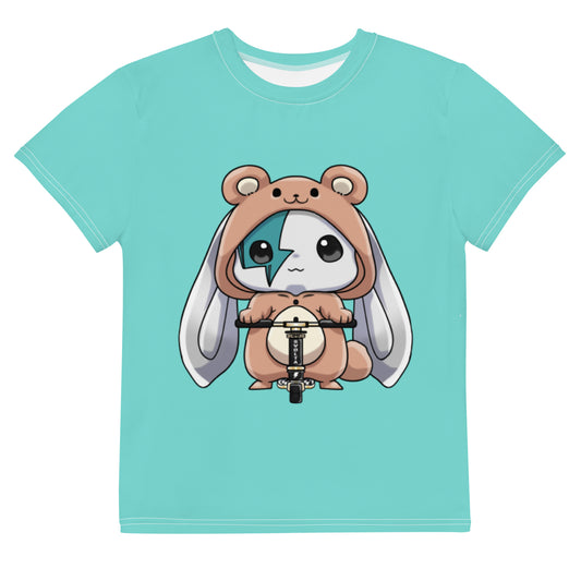 SVOLTA Kawaii Phoenix Teddy Bear T-shirt in Aqua, 8-20 - Kids/Youth