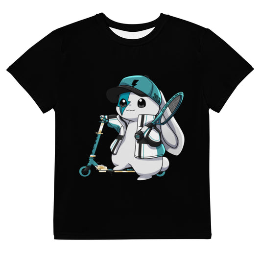 SVOLTA Kawaii Phoenix Tennis Rider T-shirt in Black, 8-20 - Kids/Youth