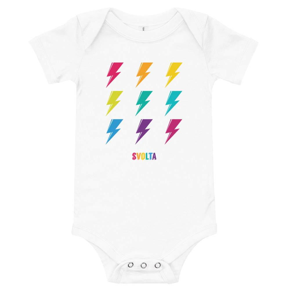 SVOLTA Rainbow Bolts Baby Onesie (Color Options) - Infant