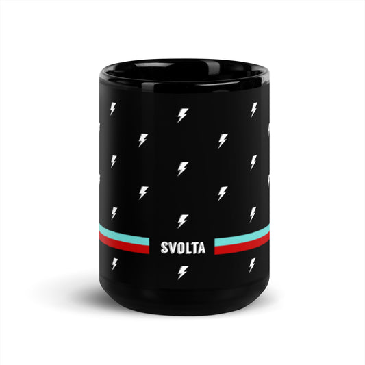 SVOLTA Tiny Bolts with Racing Stripes 15oz Mug - Black
