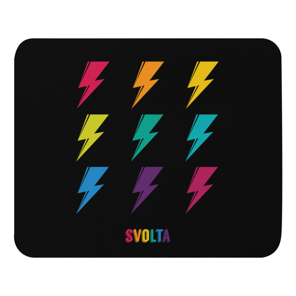 SVOLTA Rainbow Bolts Mouse Pad