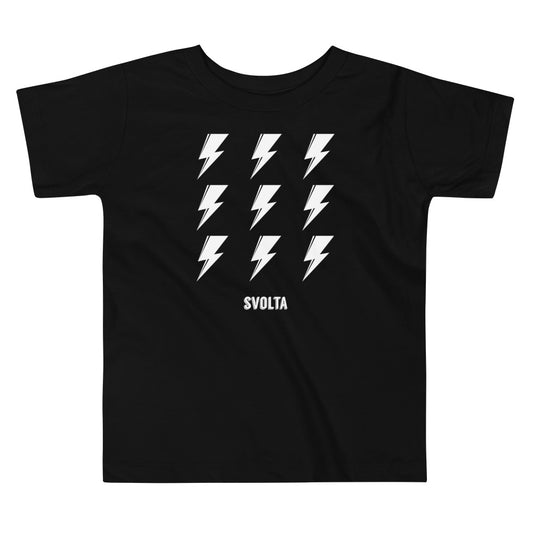 SVOLTA 9 Bolts Black and White T-shirt, 2T-5T - Toddler/Kids